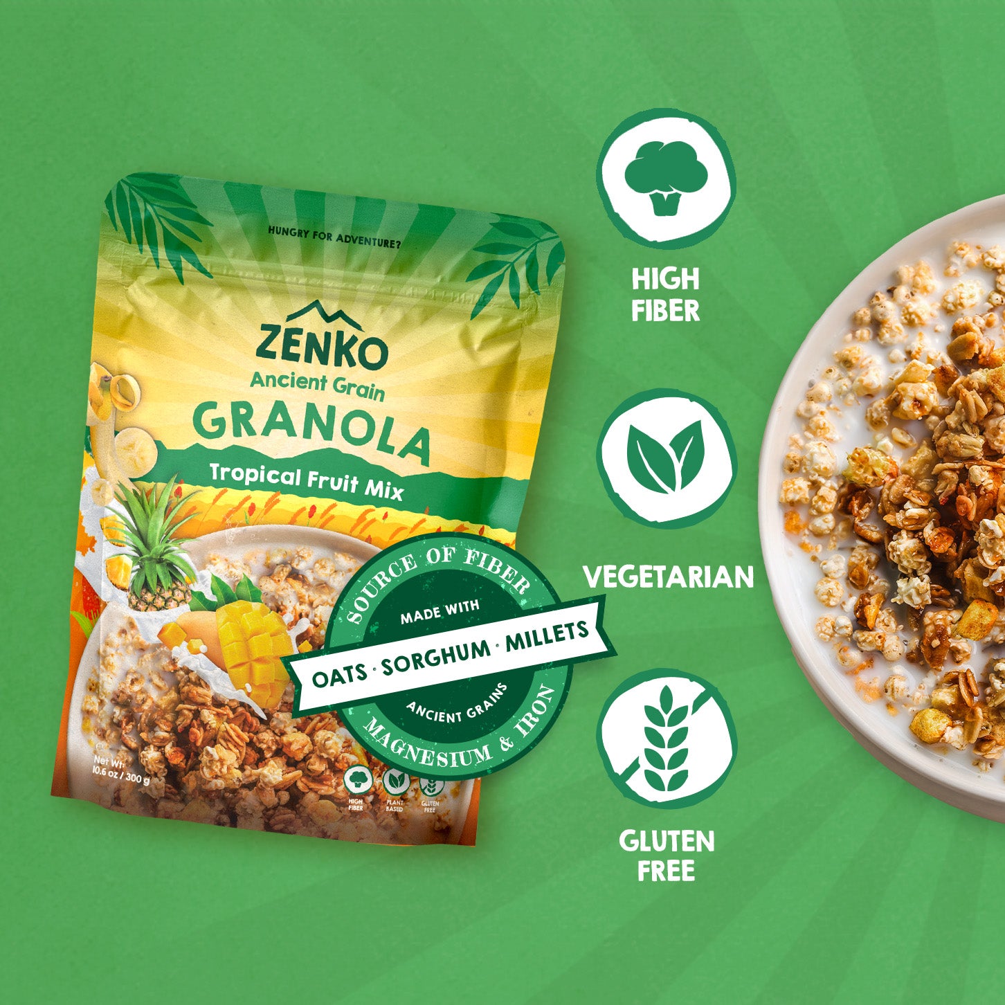 Tropical Fruit Mix Granola – Nut-Free | ZENKO – ZENKO Superfoods