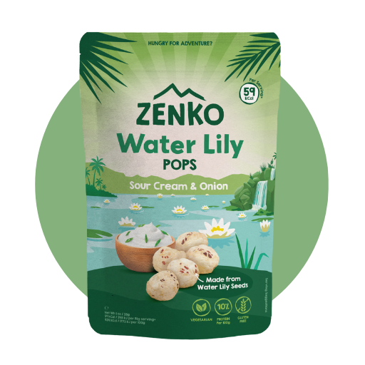 Sour Cream and Onion ZENKO Water lily pops Superfoods