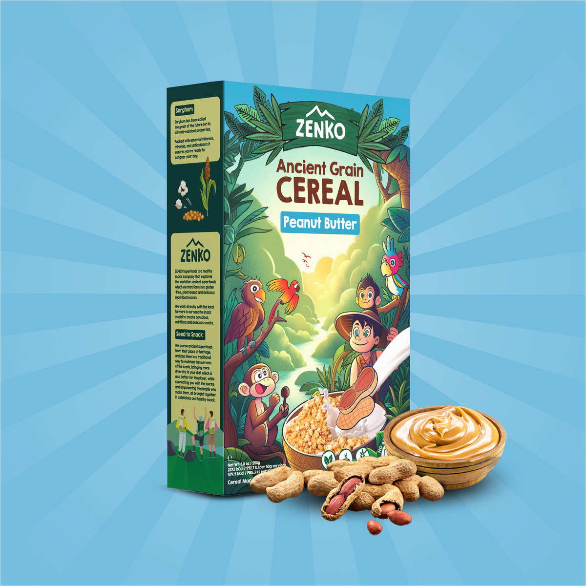 Peanut Butter Ancient Grain Cereal – Protein | ZENKO – ZENKO Superfoods